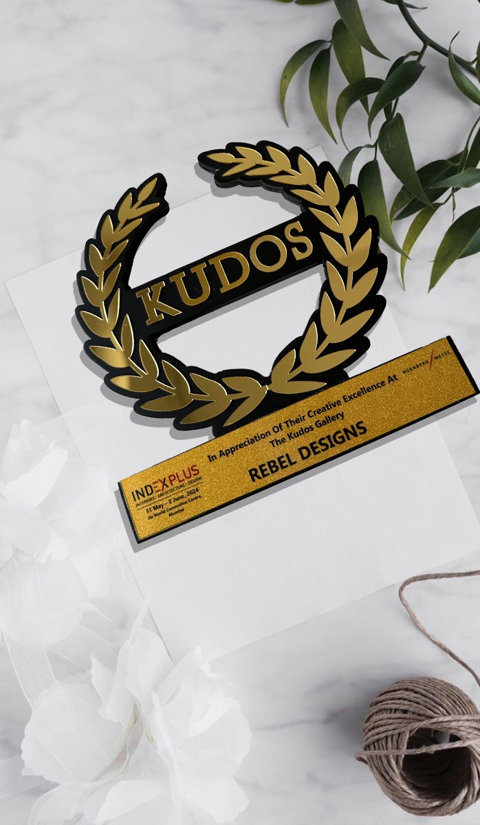 INDEXPLUS Kudos Gallery Award — In Appreciation of Creative Excellence, presented to Rebel Designs