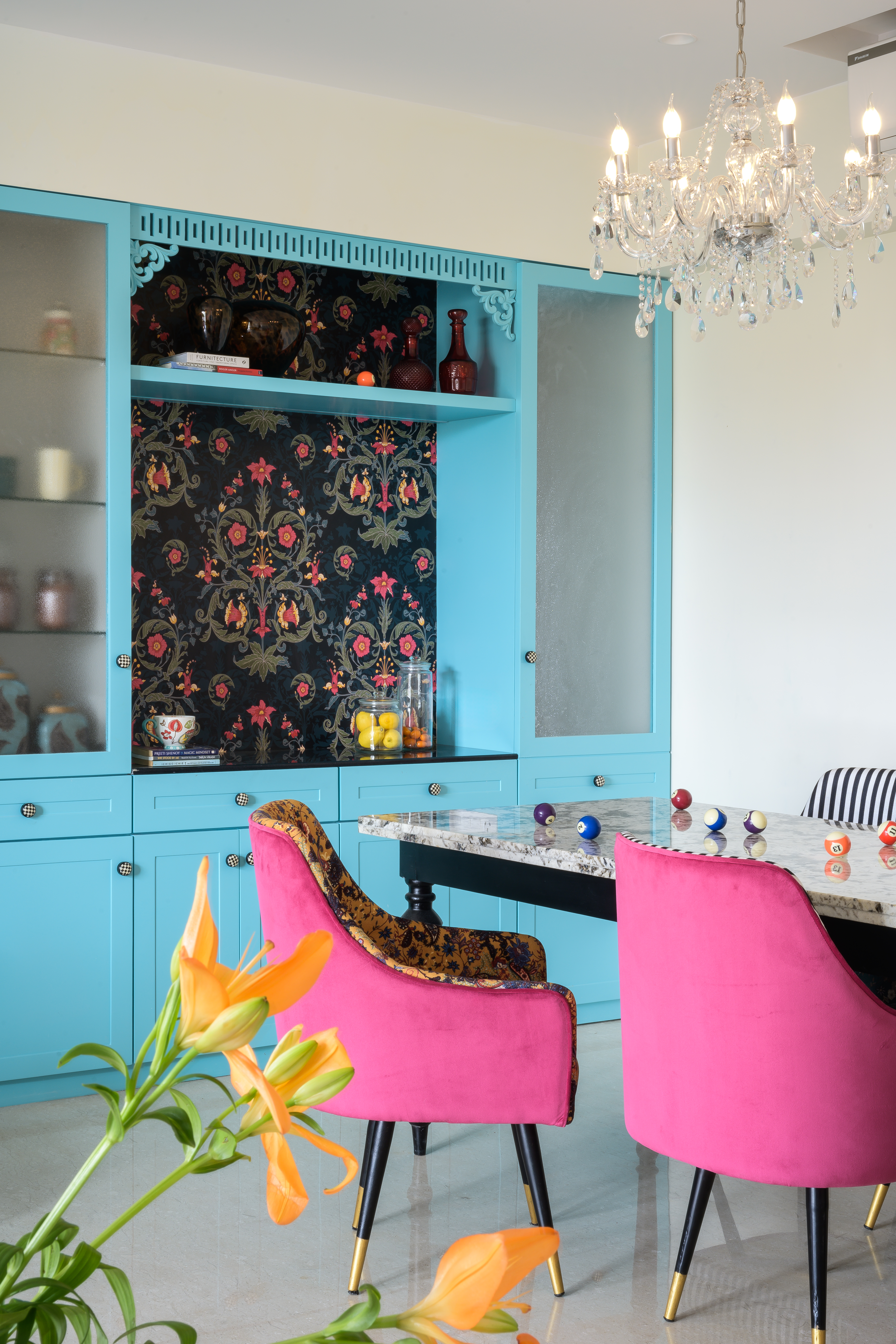 Living room crockery unit — Indradhanush, Powai