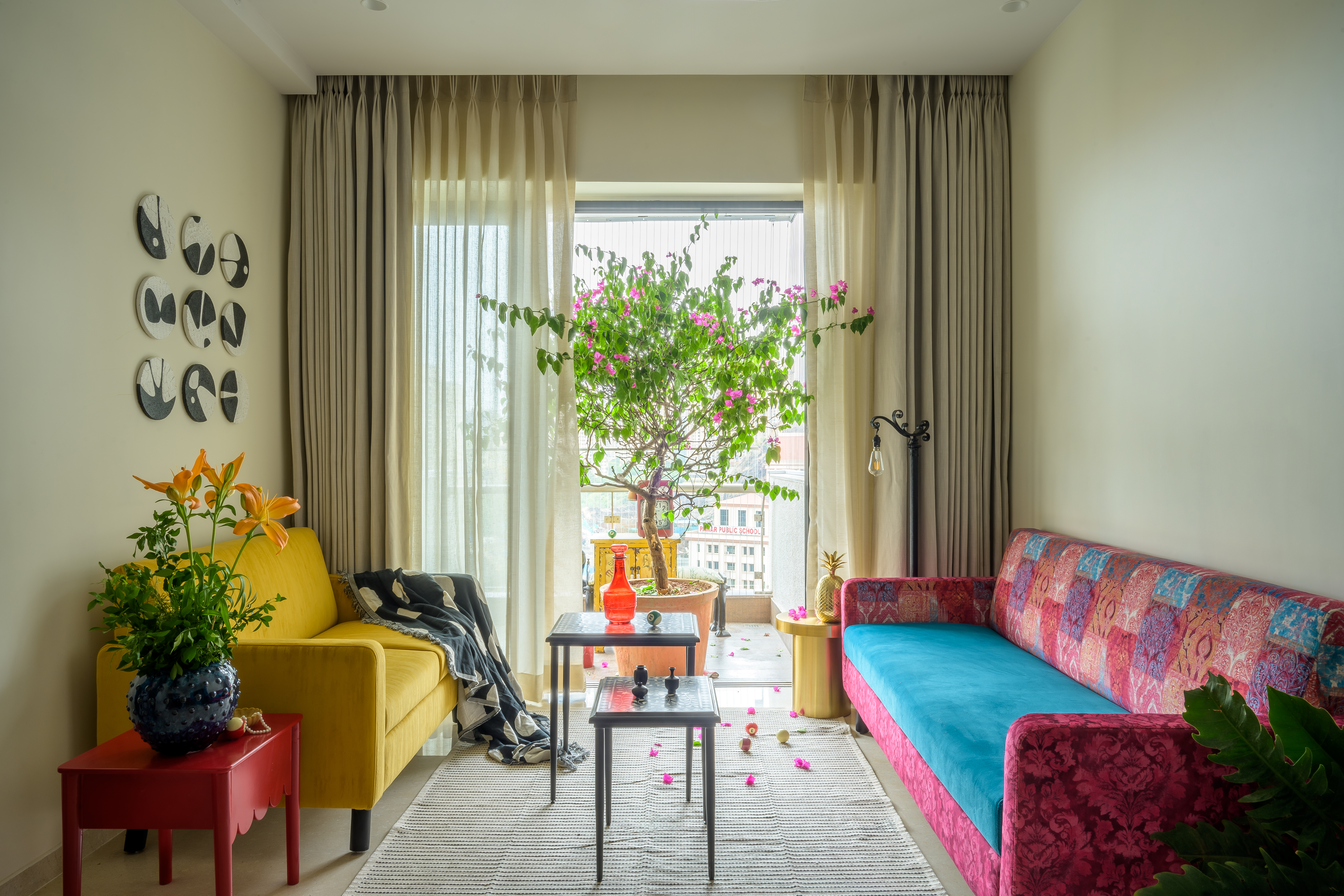 Indradhanush — Living Room Interior Design Powai Mumbai by Rebel Dezignz