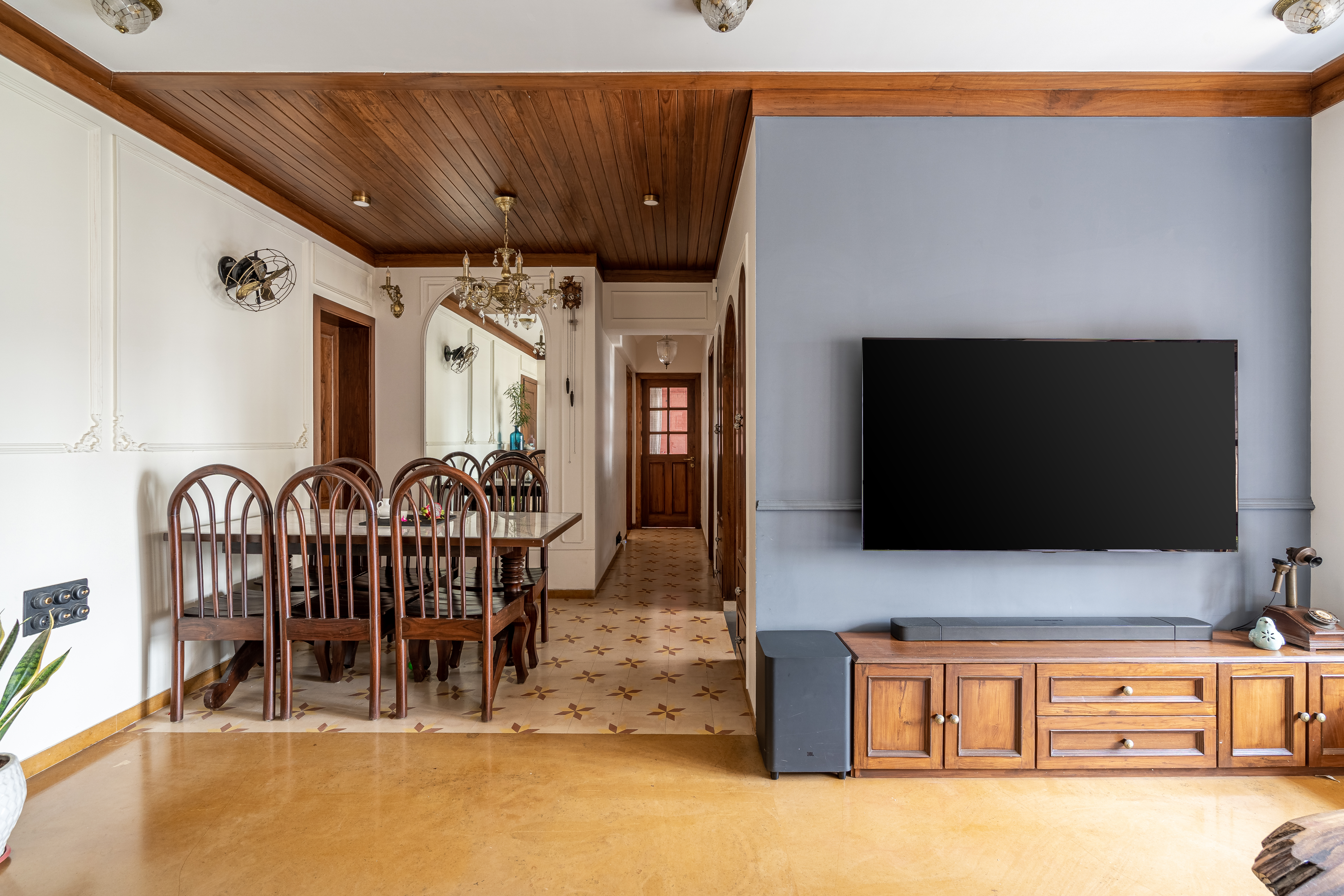 Living room detail — Sangath, Powai