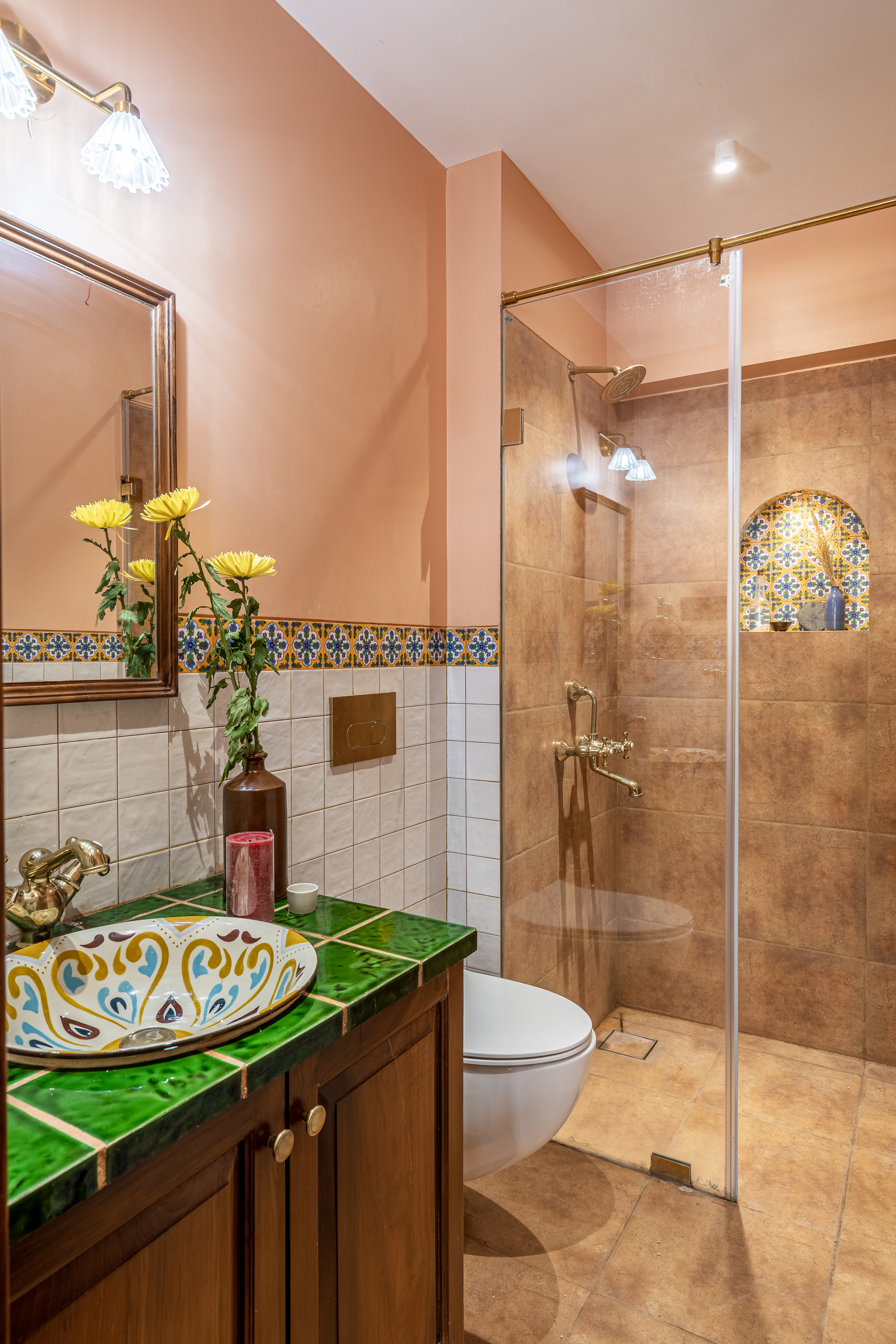 Guest bathroom — Sangath, Powai