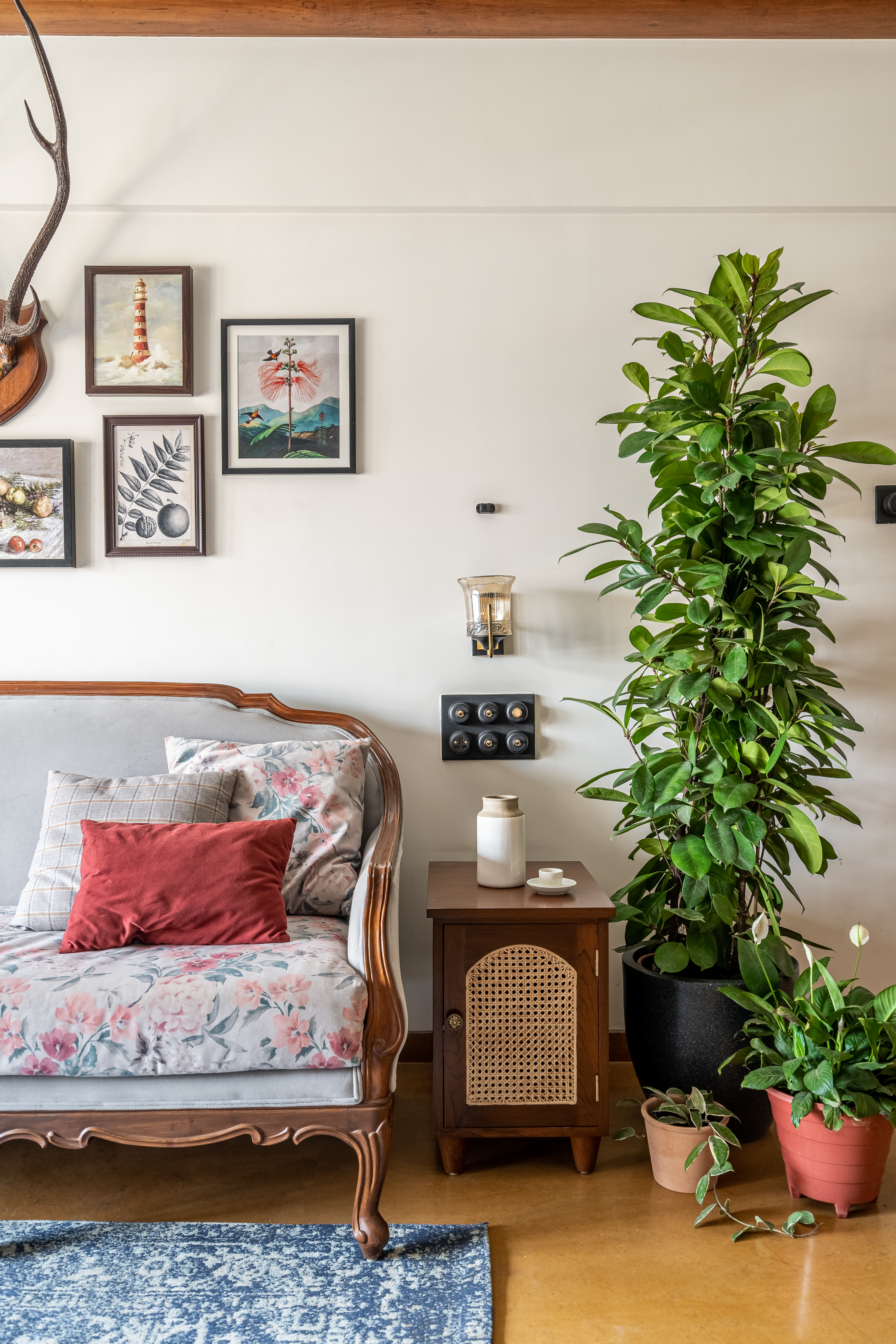 Living room seating — Sangath, Powai